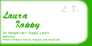 laura koppy business card